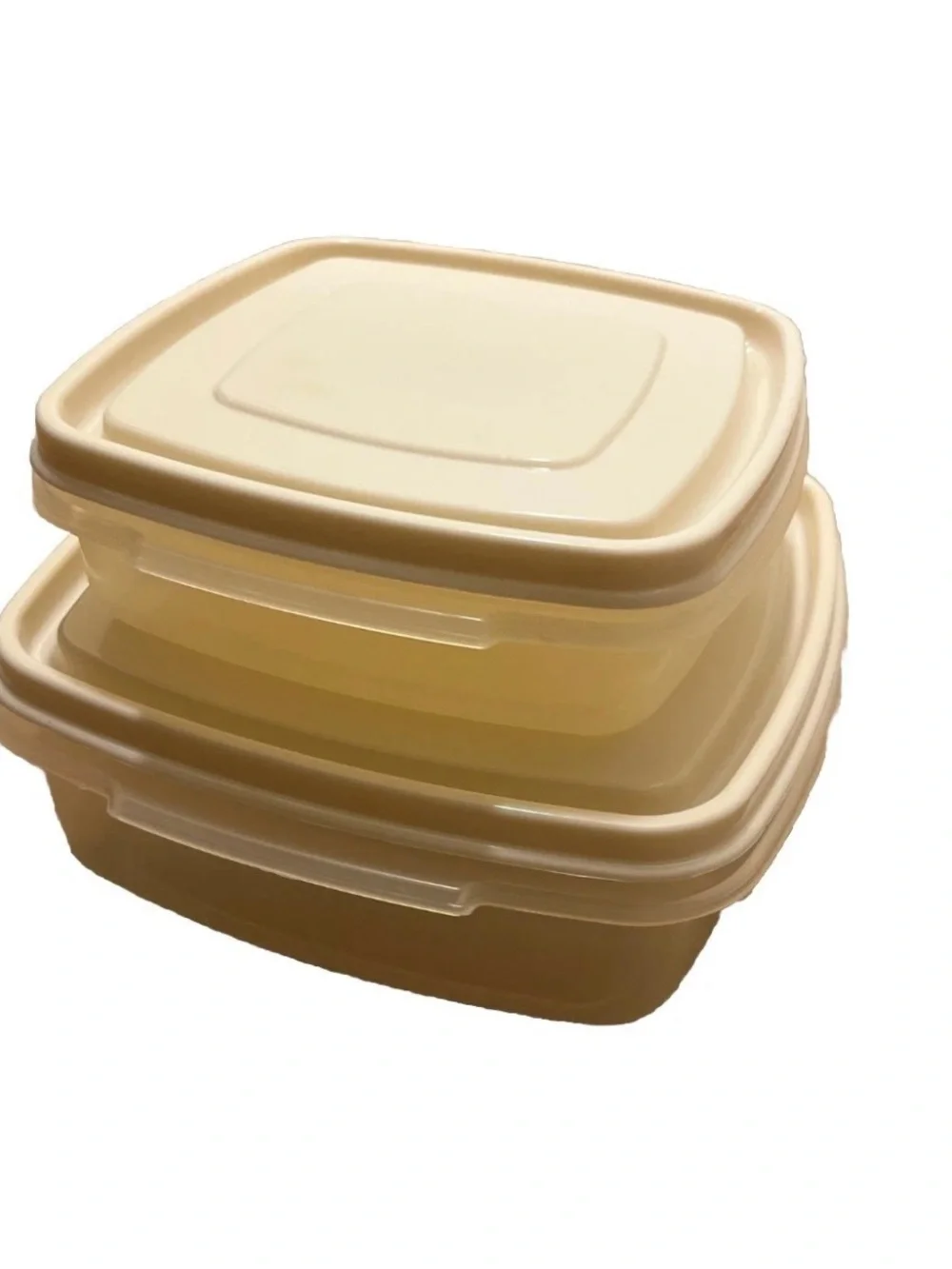 Vintage Rubbermaid Set Of 2 Servin Saver Kitchen Storage Containers 2 Cup /5 Cup